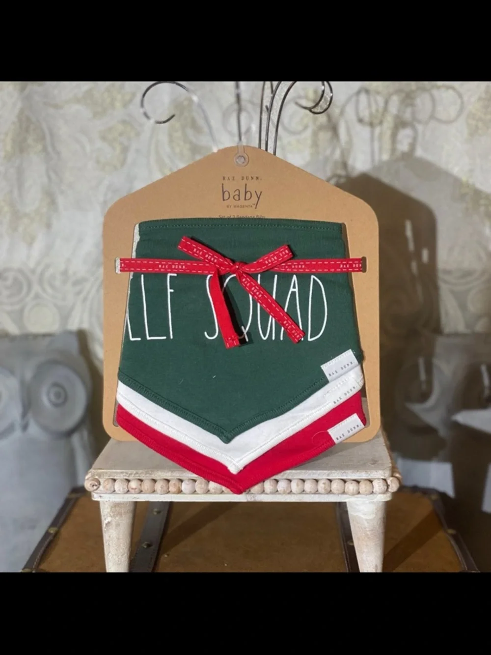 ⚡️Rae Dunn Christmas Baby Bibs